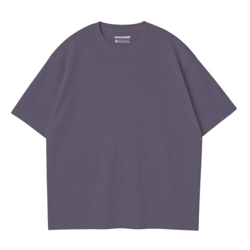 REMERA OVERSIZE GRIS ACERO