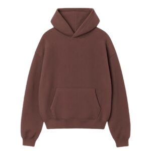 HOODIE FRISA OVERSIZE BASIC MARRÓN