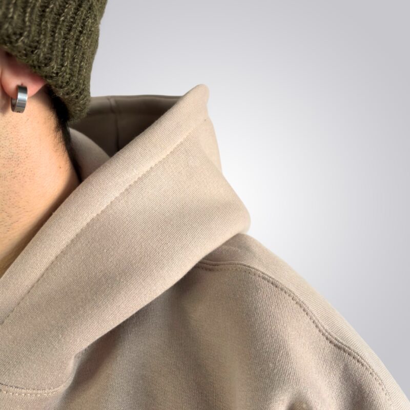 HOODIE FRISA OVERSIZE BASIC BEIGE