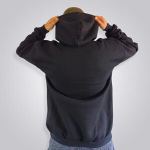 HOODIE FRISA OVERSIZE BASIC NEGRO