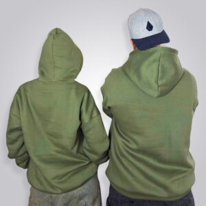 HOODIE FRISA OVERSIZE BASIC VERDE MILITAR