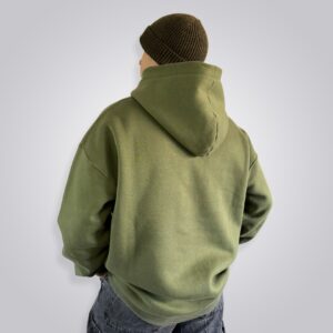 HOODIE FRISA OVERSIZE BASIC VERDE MILITAR