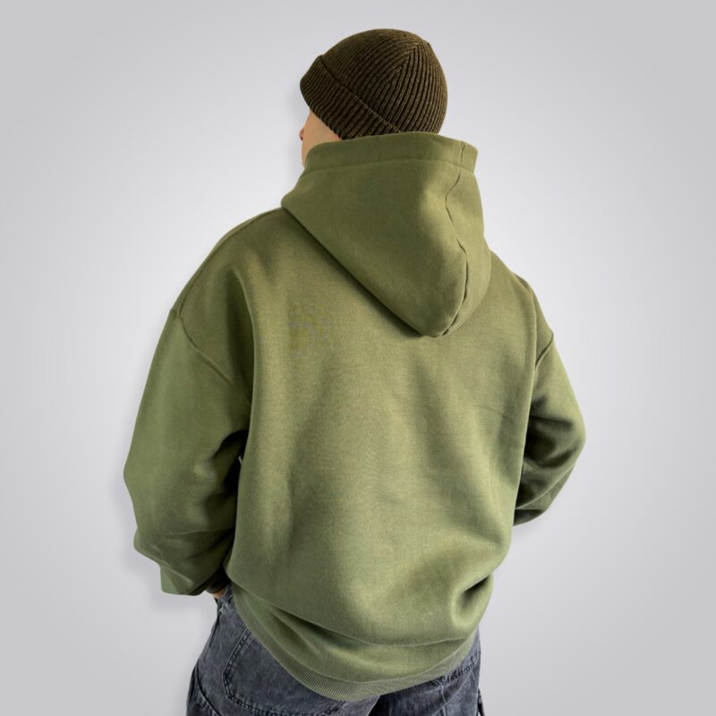 HOODIE FRISA OVERSIZE BASIC VERDE MILITAR