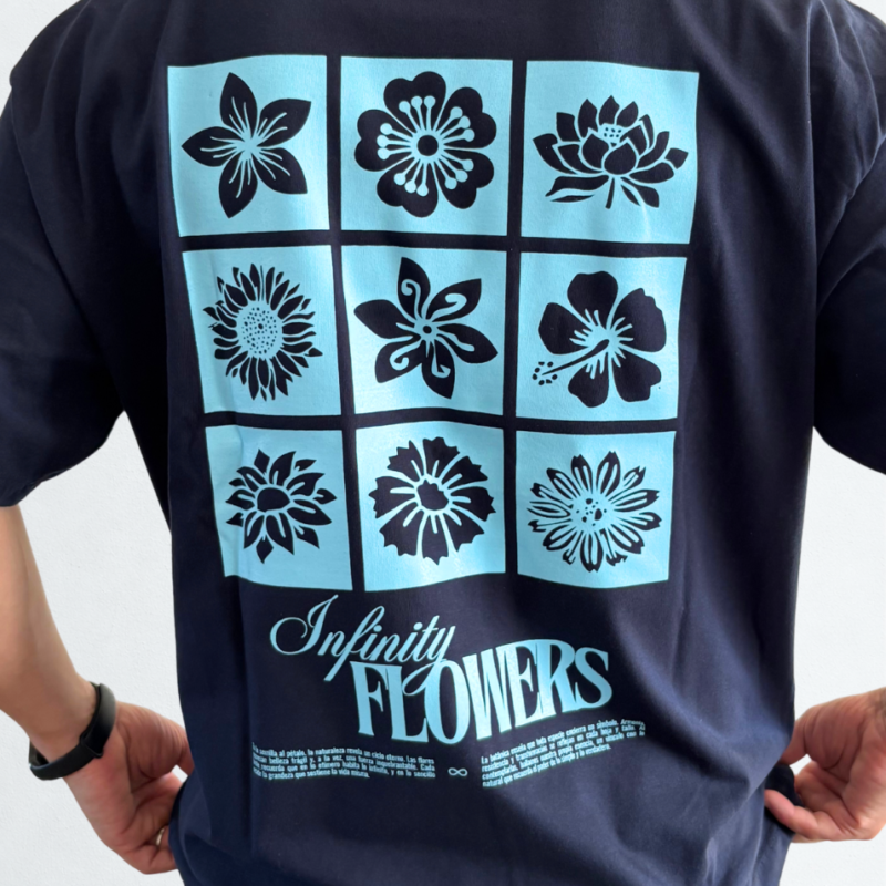 overwatt-remera-azul-flowers