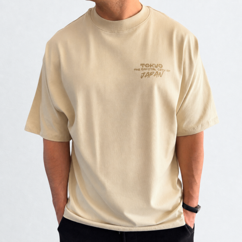 overwatt-reme-oversize-beige-tokyo-01 REMERA OVERSIZE BEIGE TOKYO