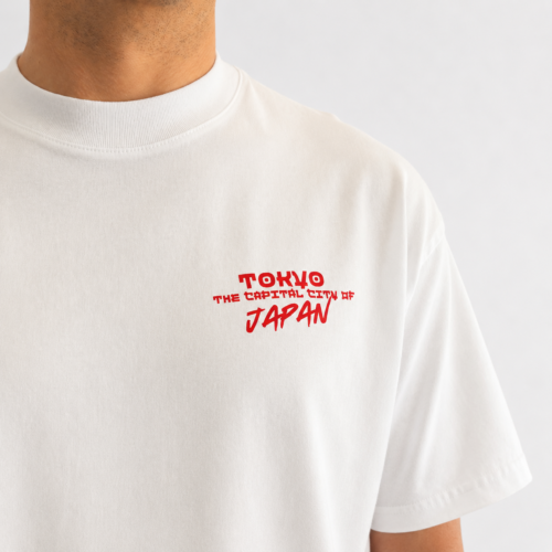 REMERA OVERSIZE BLANCA TOKYO