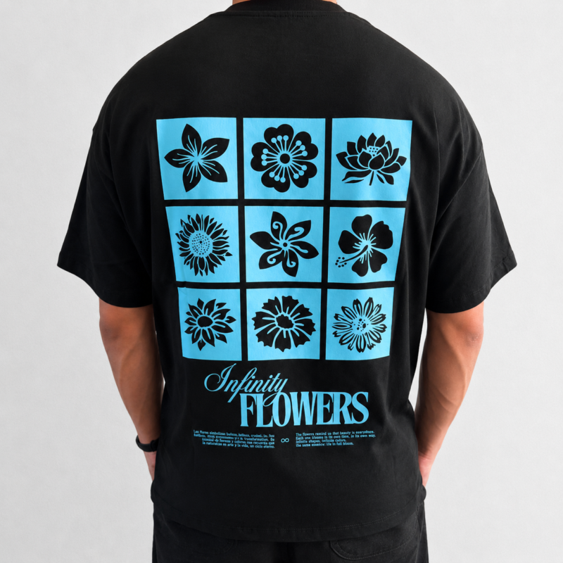overwatt-reme-oversize-negra-flowers-02 REMERA OVERSIZE NEGRA FLOWERS