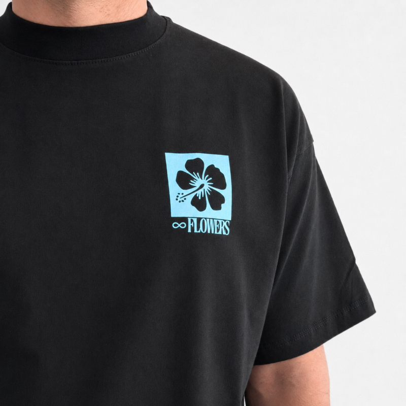 overwatt-reme-oversize-negra-flowers-03 REMERA OVERSIZE NEGRA FLOWERS