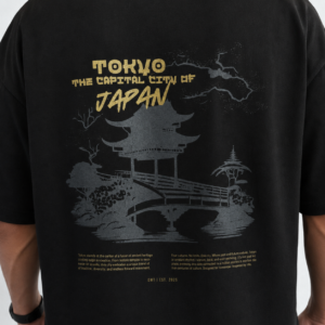 REMERA OVERSIZE NEGRA TOKYO